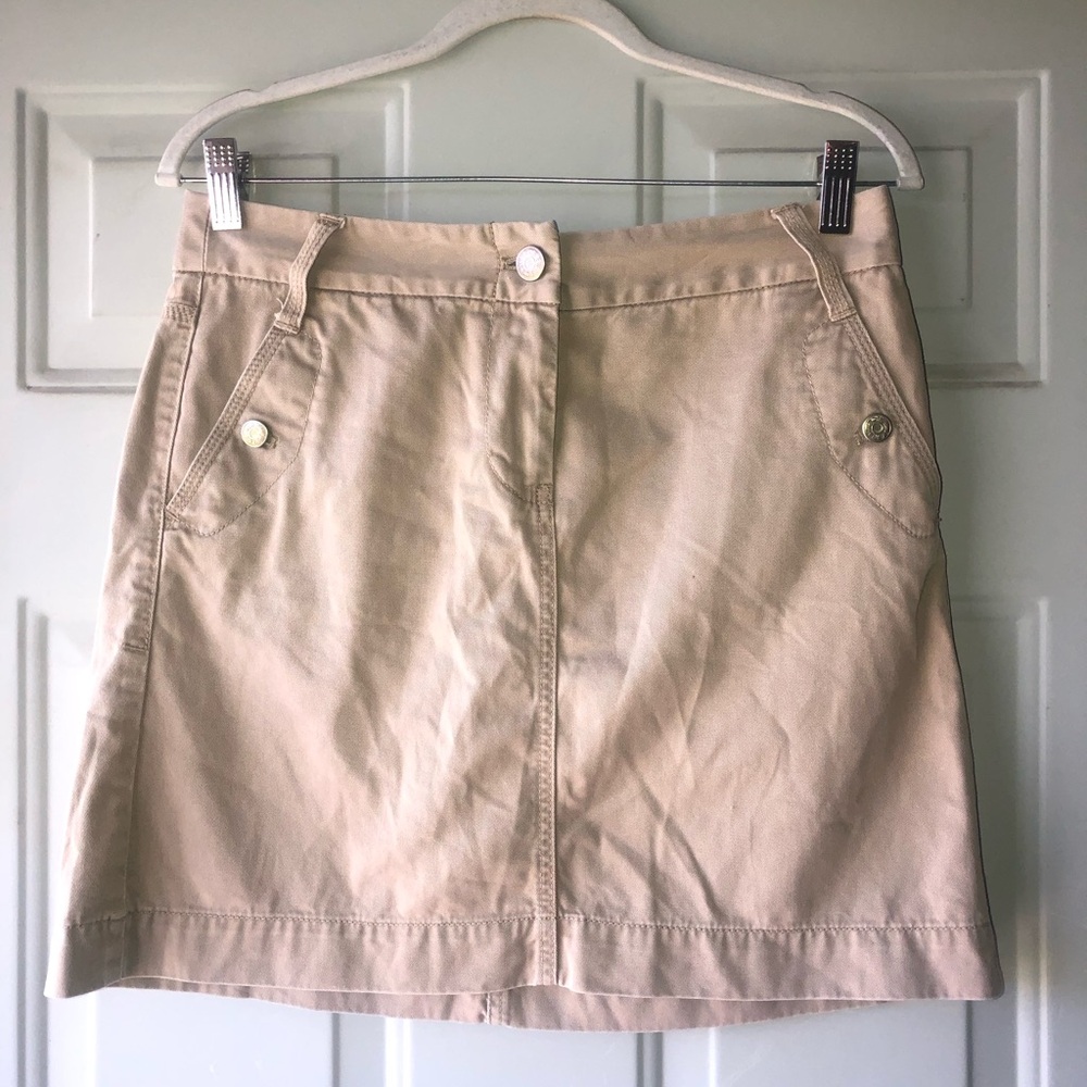 J. Crew khaki chino mini skirt size 6